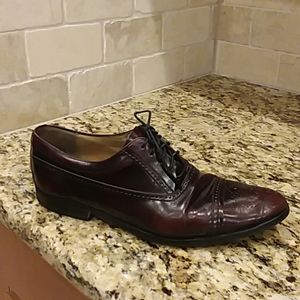 BALLY Luxury Brown Leather Dress Oxfords Shoes 9.5